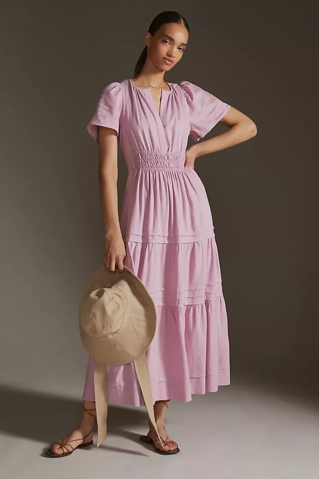 long summer dress with sleeves